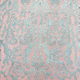 Mint Vanity Flare Sheer Lace Dress Fabric