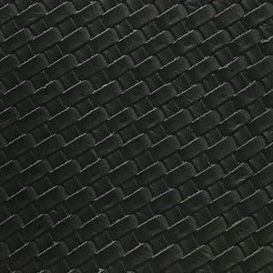 Black Basket Weave Upholstery Vinyl Fabric