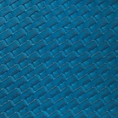 Blue Basket Weave Upholstery Vinyl Fabric