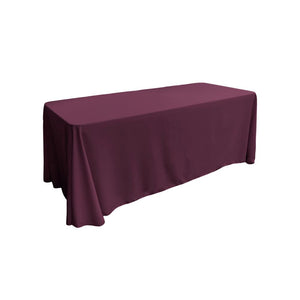 Eggplant 100% Polyester Rectangular Tablecloth 90" x 156"