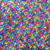 Maedi Gras Rainbow Multi Colored Mini Glitz Sequin Mesh Fabric