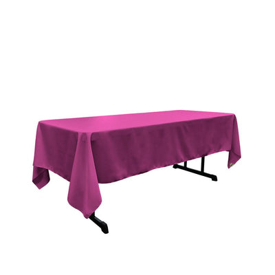 Magenta 100% Polyester Rectangular Tablecloth 60 x 108