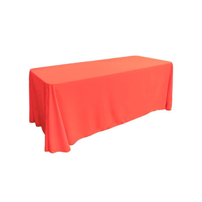 Coral 100% Polyester Rectangular Tablecloth 90