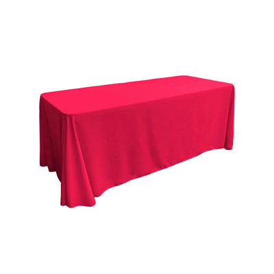 Fuchsia 100% Polyester Rectangular Tablecloth 90