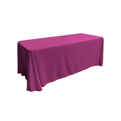 Magenta 100% Polyester Rectangular Tablecloth 90