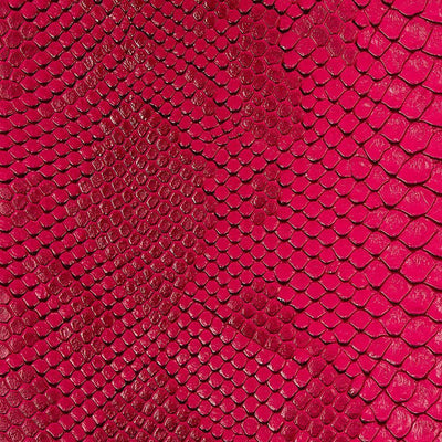 Fuchsia Faux Viper Sopythana Snake Skin Vinyl Fabric