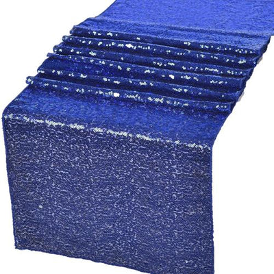 Royal Blue Glitz Sequin Table Runner