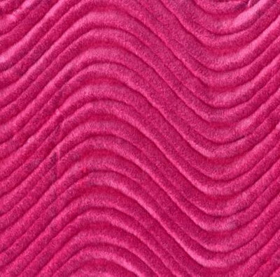 Fuchsia Velvet Flocking Swirl Upholstery Fabric